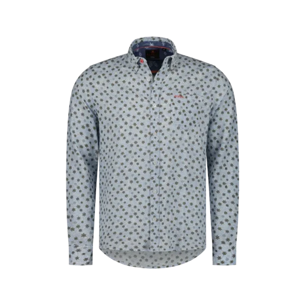 24AN552_1638 NZA Overhemd 24AN552 Blauw