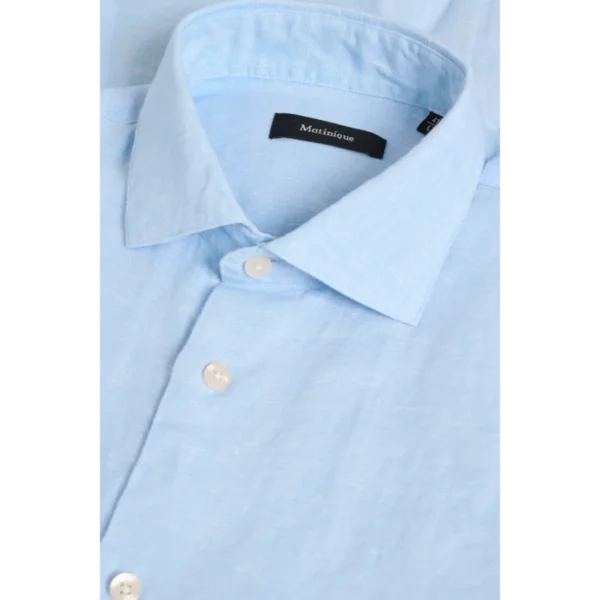 30205841_154030_300 Matinique Linnen Overhemd 30205841 Blauw