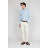 Matinique Linnen Overhemd 30205841 Blauw