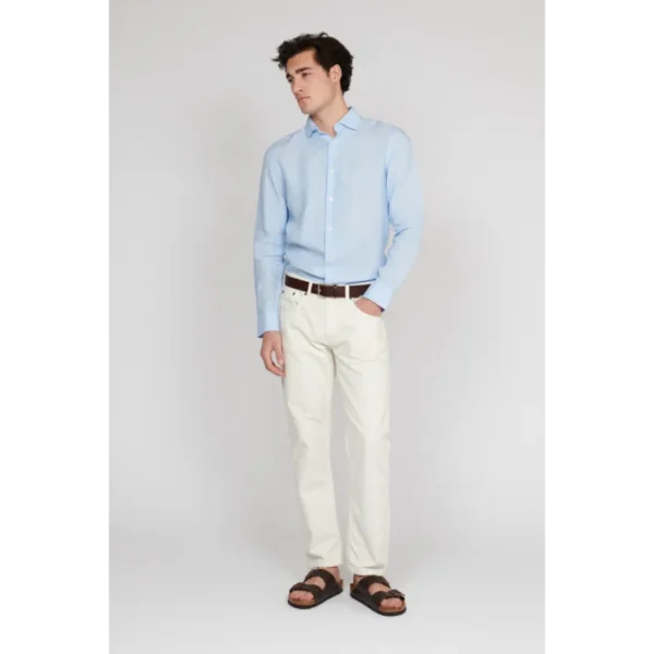 30205841_154030_400 Matinique Linnen Overhemd 30205841 Blauw