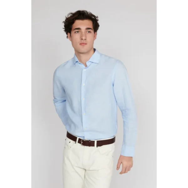 30205841_154030_500 Matinique Linnen Overhemd 30205841 Blauw