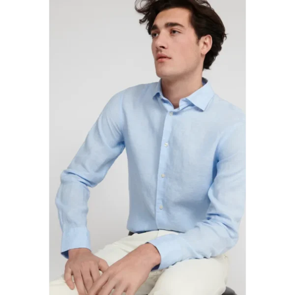 30205841_154030_600 Matinique Linnen Overhemd 30205841 Blauw