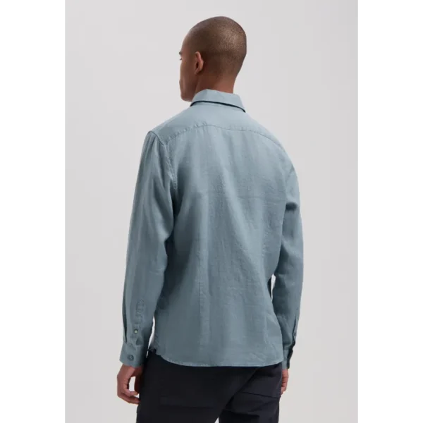 303710-SS24_617_2 Dstrezzed Linnen Overhemd 303710G Groen