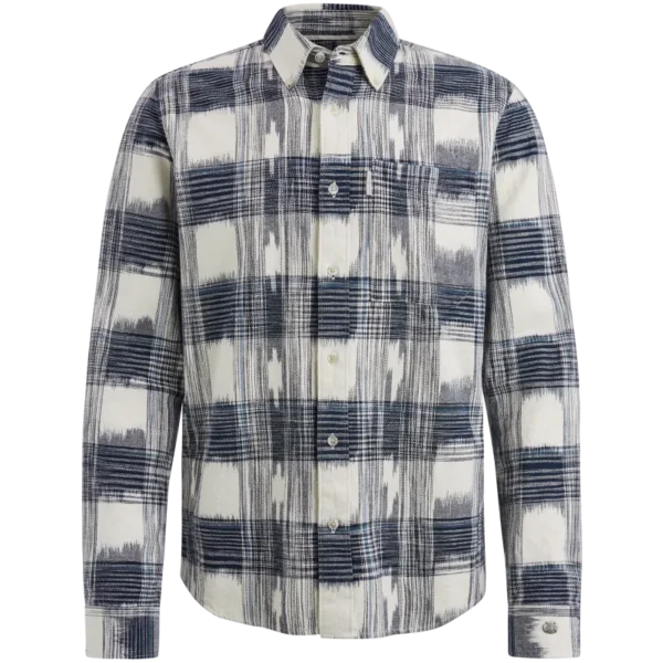 CSI2403217-5113_front Cast Iron Overhemd CSI2403217 Blauw