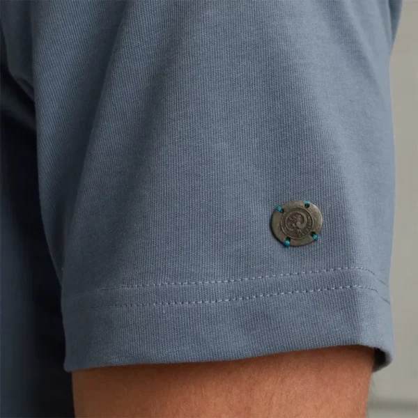 CTSS2403568-5105_model_6 Cast Iron T-Shirt CTSS2403568 Blauw