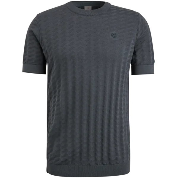 CTSS2403574-5113_front Cast Iron T-Shirt CTSS2403574 Blauw