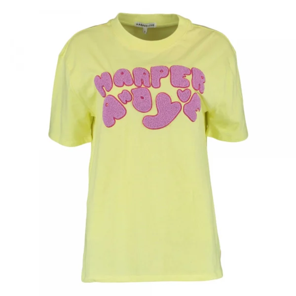 Harper&Yve T-shirt 24d304 Logo Lime