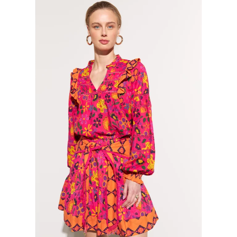 Harper&Yve Blouse ss24j600 Jess Hot Pink