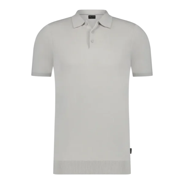 SAINT STEVE - CHRIS - 19481 - KIT GREY_FRONT Saint Steve Polo 19481 Kit Grey