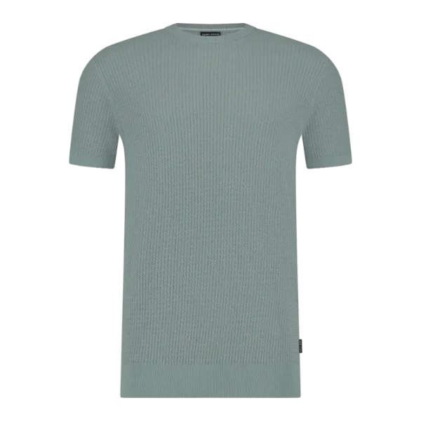 SAINT STEVE - SAM - 221146 - SILVER GREEN_FRONT Saint Steve T-Shirt 221146 Silver Green