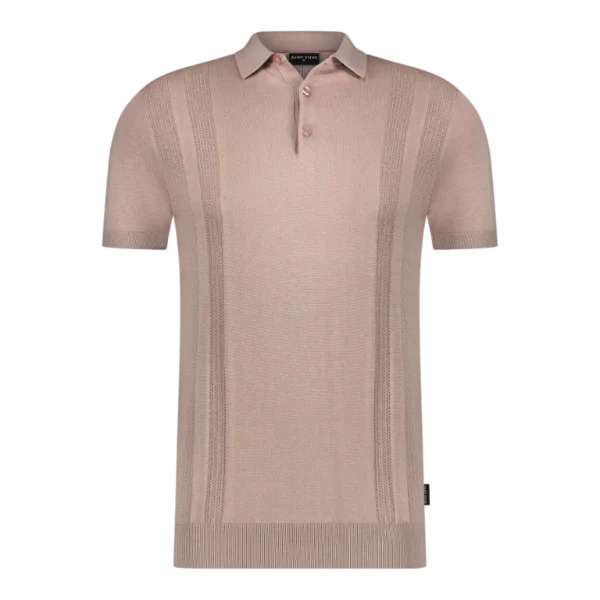 SAINT STEVE - SENNE - 221147 - POWDER PINK_FRONT Saint Steve Polo 221147 Powder Pink