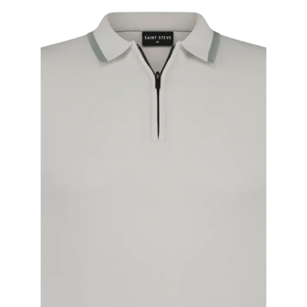 SAINT STEVE - SIEM - 221148 - KIT GREY_CROP Saint Steve Polo 221148 Kit Grey