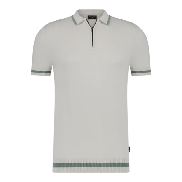 SAINT STEVE - SIEM - 221148 - KIT GREY_FRONT Saint Steve Polo 221148 Kit Grey