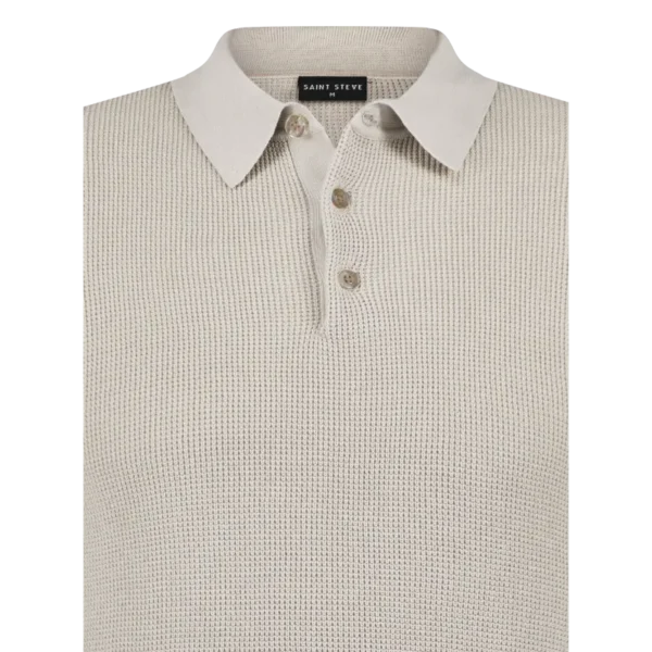 SAINT STEVE - SIETSE - 221161 - CEMENT_CROP Saint Steve Polo 221161 Cement Grijs