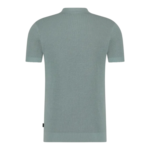 SAINT STEVE - SIETSE - 221161 - SILVER GREEN_BACK Saint Steve Polo 221161 Silver Green