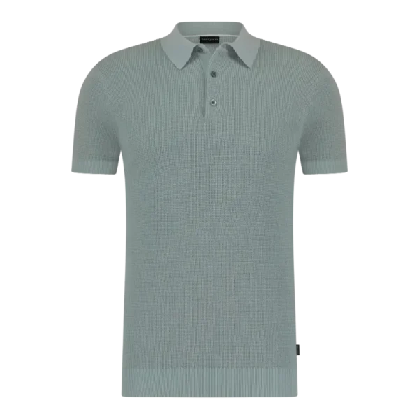 SAINT STEVE - SIETSE - 221161 - SILVER GREEN_FRONT Saint Steve Polo 221161 Silver Green