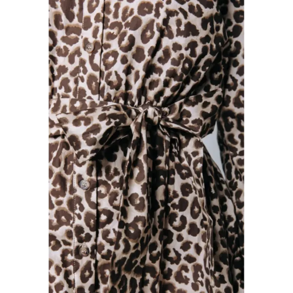 WD114047-305-Sand-12115 Colourful Rebel Jurk WD114047 Panter Print