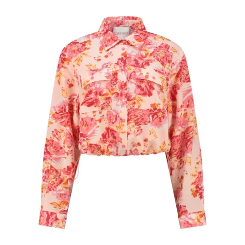 lina blouse flower_Front Studio Amaya Blouse Lina Rood