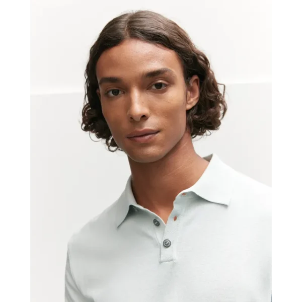 24010102-8100-MintGreen-7203 The Goodpeople Polo Lange Mouw Kai 24010102 Groen