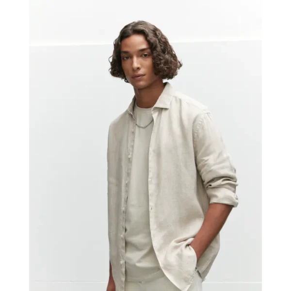 The Goodpeople Overhemd Soho 24010201 Beige