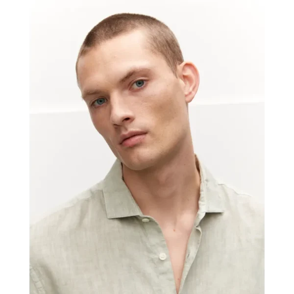 24010201-8005-LightGreen-7341 The Goodpeople Overhemd Soho 24010201 Licht Groen