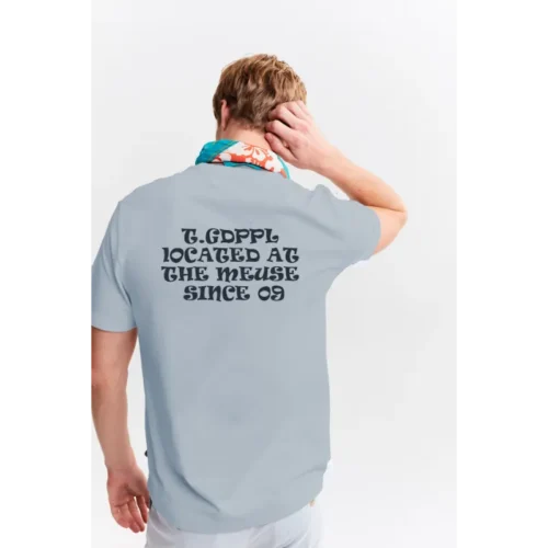 The Goodpeople T-Shirt Tuur 24010906 Blauw