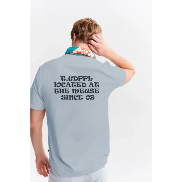 The Goodpeople T-Shirt Tuur 24010906 Blauw