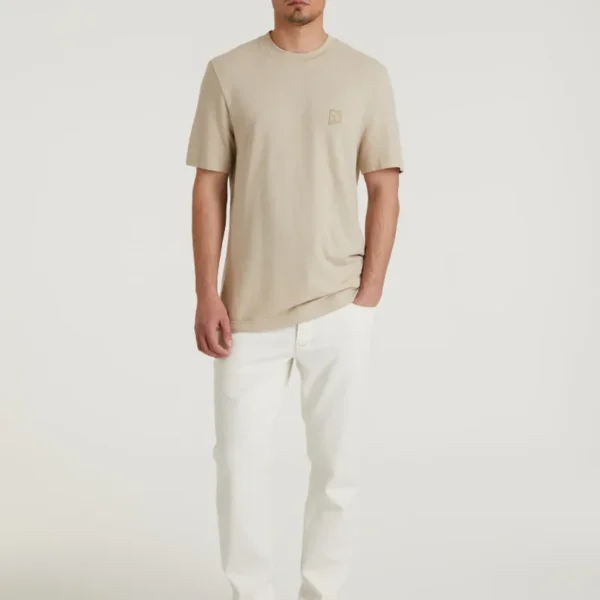 5211356055-E21_chasin_front_2 CHASIN T-Shirt Ethan 5211356055 Beige