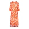 Geisha Jurk 47102-26 Coral/White