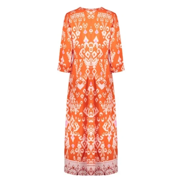 Geisha-Fashi_summer-2024_220_47102-26_4 Geisha Jurk 47102-26 Coral/White