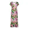 Geisha Jurk lang 47135-60 Jane Paars dessin