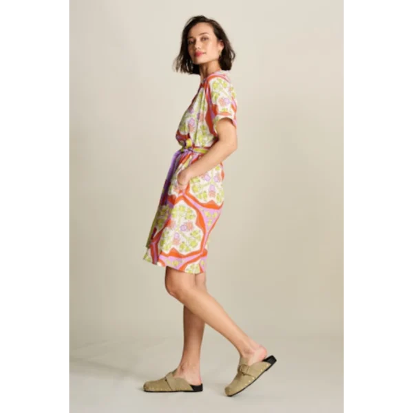 POM-Amsterda_SS24_300_SP7831_3 POM Amsterdam Jurk sp7831 Orange