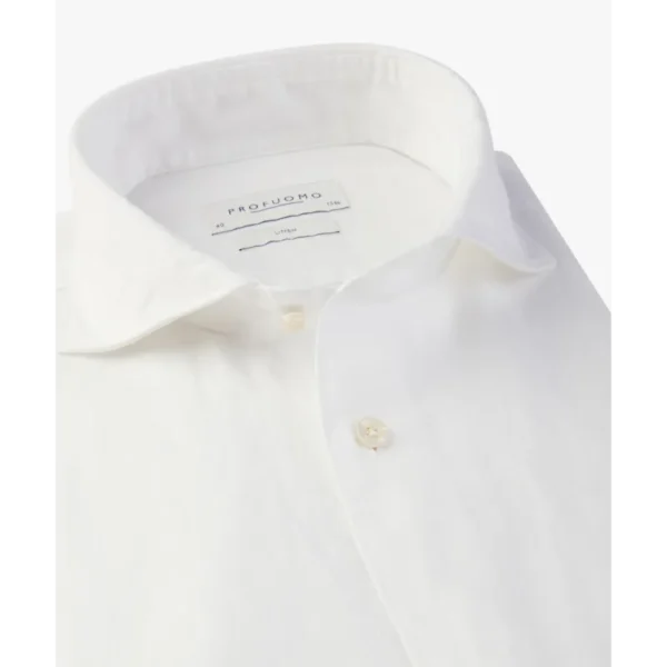 PPVH10020A_102 Profuomo Overhemd PPVH10020a Wit