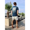 Kultivate T-Shirt TS Somewhere Blauw