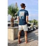 Kultivate T-Shirt TS Somewhere Blauw