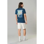 Kultivate T-Shirt TS Somewhere Blauw