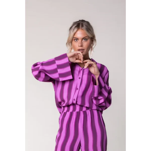 Colourful Rebel Blouse WB115697 Paars