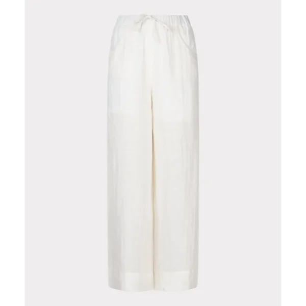 EsQualo_2024-High-Summer_120_HS24.28211 Esqualo Linnen Broek HS24.28211 Wit