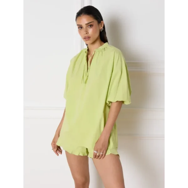 R2405940530_700_01_1352x1800 Refined Department Blouse Lyann R2405940530 Groen