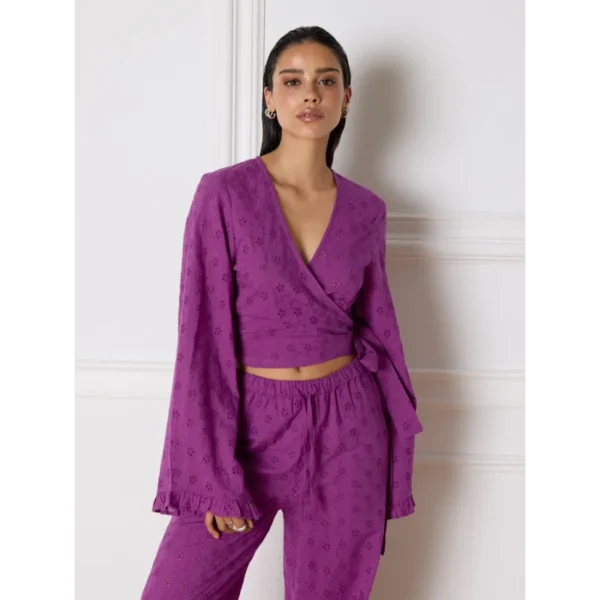 R2405941556_801_01_1352x1800 Refined Department Blouse Melissa R2405941556 Paars