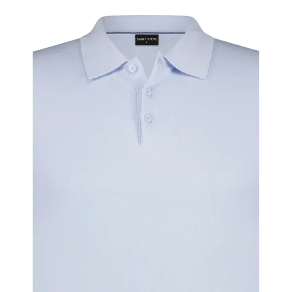 SAINT STEVE - CHRIS - 19481 - ICE BLUE_CROP Saint Steve Polo Chris 19481 Lichtblauw