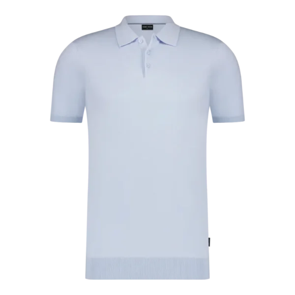 SAINT STEVE - CHRIS - 19481 - ICE BLUE_FRONT Saint Steve Polo Chris 19481 Lichtblauw