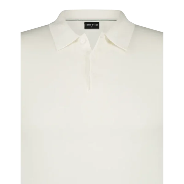 SAINT STEVE - CHRIS - 19481 - WHITE_CROP Saint Steve Polo Chris 19481 Wit