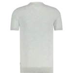 SAINTSTEVE_CHRIS_19481_WHITEMELANGE_BACK Saint Steve Polo Chris 19481 Lichtgrijs