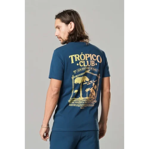 Kultivate T-Shirt TS Tropico Donkerblauw