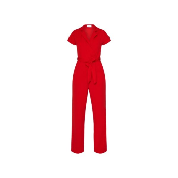 Sisters Point Jumpsuit 11967 Grey Ruby Red