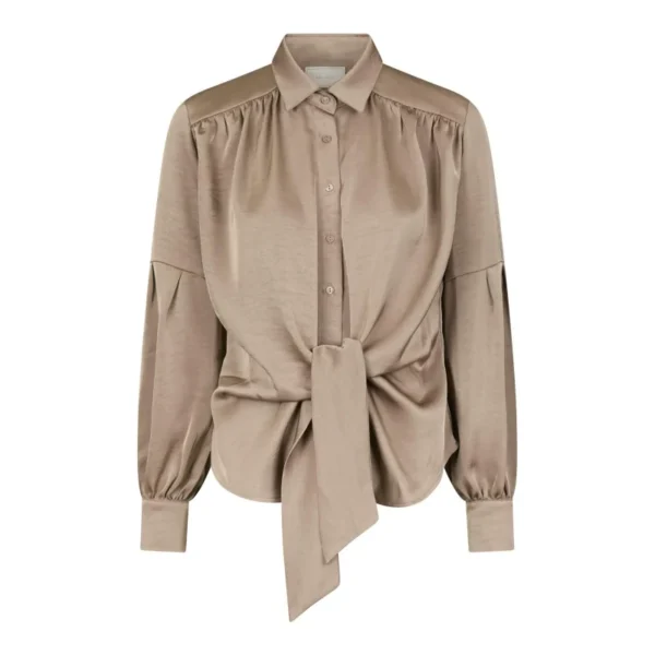 Neo Noir Blouse L.mouw 160801 Naja Dark taupe