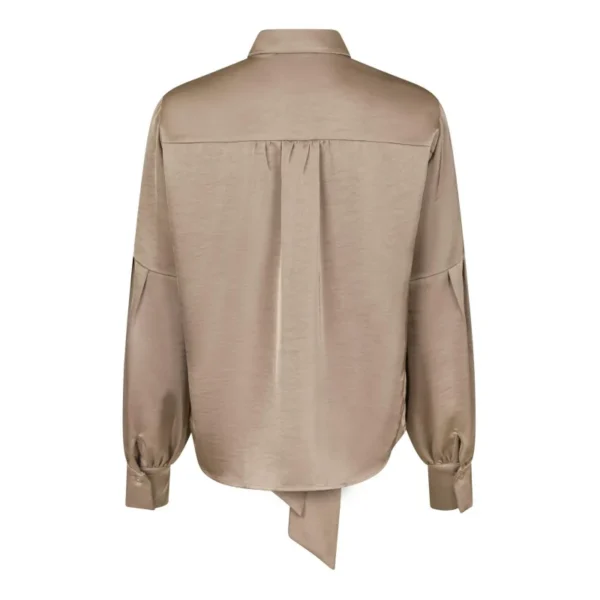 Neo Noir Blouse L.mouw 160801 Naja Dark taupe