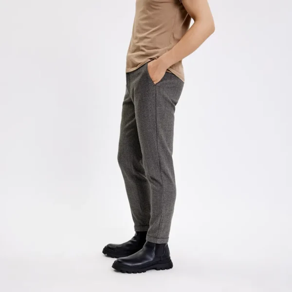 AlbertPL_872-Cool_Taupe_Melange-40159-31147_SIDE PLAIN Broek Josh 40158 872 Taupe