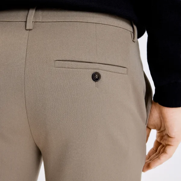 JoshPL_843-Walnut-40152-31099_DETAIL_1 PLAIN Broek Josh 40252 843 Walnut